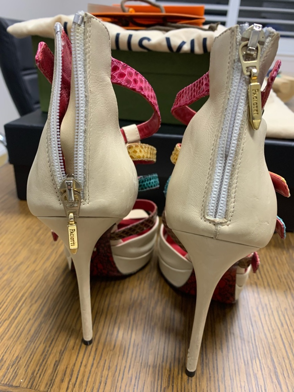 Cesare Paciotti Snakeskin Heels - Picture 5 of 9